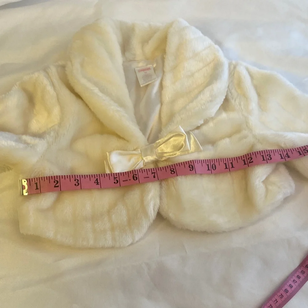 Gymboree Cream Faux Fur Jacket